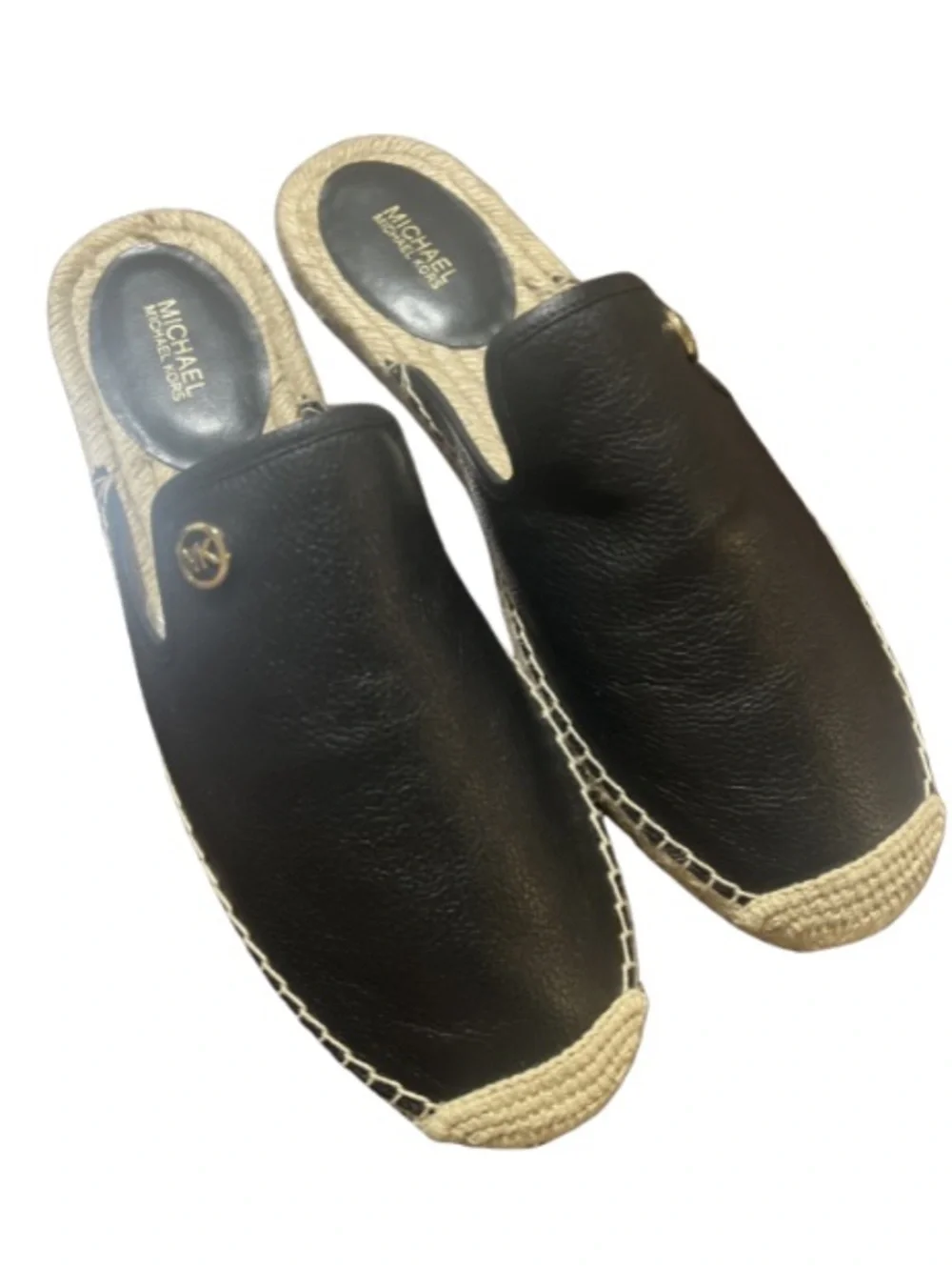 Michael Kors Hastings Espadrille Leather Mules Size 10M– Excellent Condition